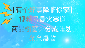 （11564期）有个好事 降临你家：视频号最火赛道，商品橱窗，分成计划 条条爆款，每…-网创项目总站