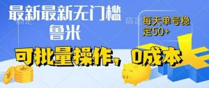 最新0成本项目，不看广告、不养号，纯挂机单号一天50+，收益时时可见，提现秒到账【揭秘】-网创项目总站