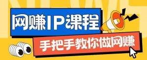 ip合伙人打造1.0，从0到1教你做网创，实现月入过万【揭秘】-网创项目总站