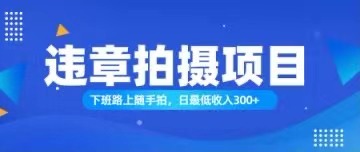 （11698期）随手拍也能赚钱？对的日入300+-网创项目总站