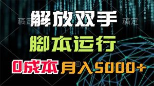 （11721期）解放双手，脚本运行，0成本月入5000+-网创项目总站