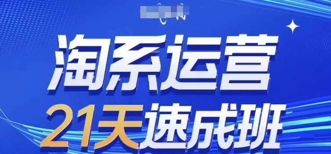 淘系运营21天速成班(更新24年7月)，0基础轻松搞定淘系运营，不做假把式-网创项目总站