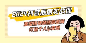 （11852期）2024抖音底层实战课，重塑短视频底层逻辑，打造个人ip变现（52节课）-网创项目总站