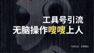 工具号高效引流法，嗖嗖上人，日引1000+，直接搬运，无脑操作-网创项目总站