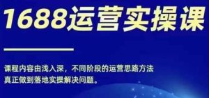 1688实操运营课，零基础学会1688实操运营，电商年入百万不是梦-网创项目总站