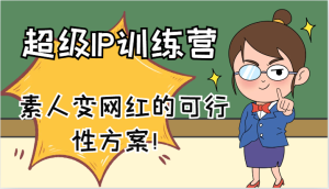 超级IP训练营-IP大课，素人变网红的可行性方案！（61节）-网创项目总站
