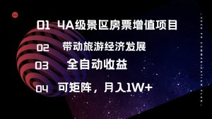 （12172期）4A级景区房票增值项目  带动旅游经济发展 全自动收益 可矩阵 月入1w+-网创项目总站