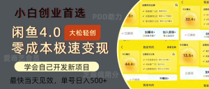 （12434期）闲鱼0成本极速变现项目，多种变现方式 单号日入500+最新玩法-网创项目总站