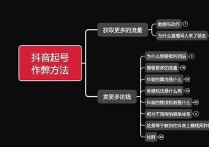 古木抖音起号作弊方法鱼塘起号，获取更多流量，卖更多的钱-网创项目总站