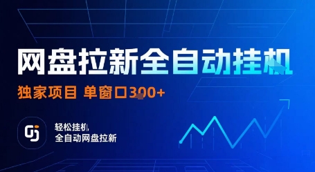 网盘拉新全自动挂G，独家技术，操作简单，自动完成拉新任务，单窗口3张【揭秘】-网创项目总站