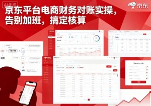 京东平台电商财务对账实操，告别加班，搞定核算-网创项目总站