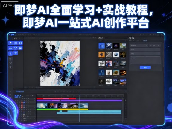 即梦AI全面学习+实战教程，即梦AI一站式AI创作平台-网创项目总站