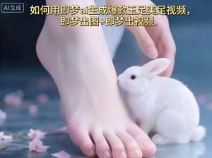如何用即梦ai生成爆款玉足美足视频，即梦出图+即梦出视频，快速涨粉-网创项目总站