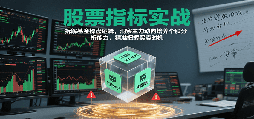 股票指标实战，基金操盘逻辑拆解，洞察主力动向培养个股分析能力把握买卖时机(更新)-网创项目总站