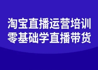 淘宝直播运营培训-零基础学会直播卖货-网创项目总站