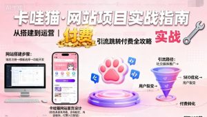 卡哇猫·网站项目，网站搭建与运营以及引流跳转付费-网创项目总站