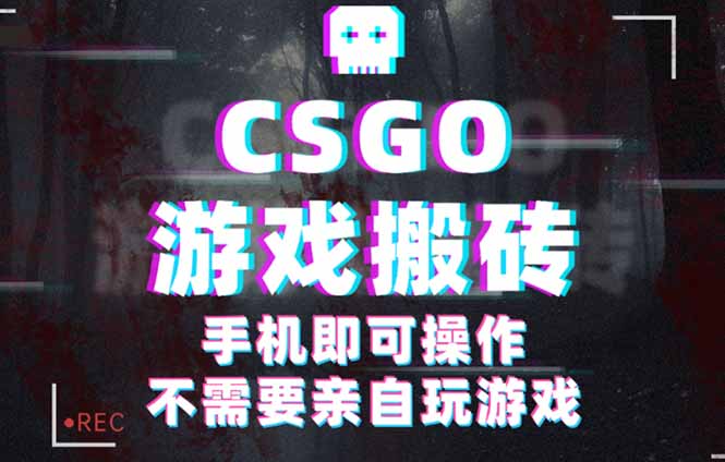 CSGO游戏挂机捡漏，单日扫货500+，年底小高峰上车可吃肉，手机即可操作…-网创项目总站