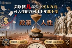 付费文章：美联储几年变一次大方向，可人性的方向几千年都不变-网创项目总站
