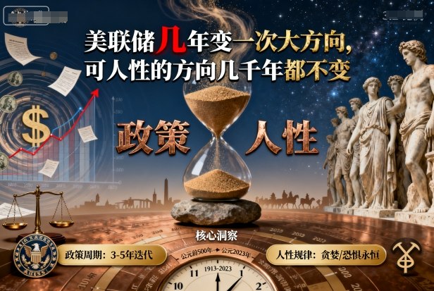 付费文章：美联储几年变一次大方向，可人性的方向几千年都不变-网创项目总站