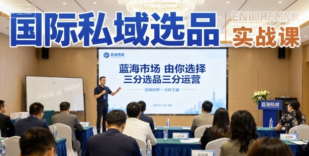 国际私域选品实战课，蓝海市场由你选择，七分选品三分运营-网创项目总站