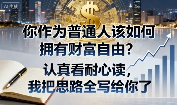 付费文章：你作为普通人该如何拥有财富自由？认真看耐心读，我把思路全写给你了-网创项目总站