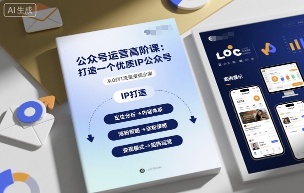 公众号运营高阶课，打造一个优质IP公众号-网创项目总站