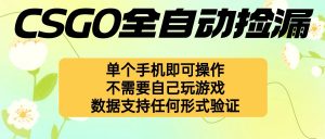 自动挂机捡漏，不用自己挂机不用玩游戏，一个手机即可操作。新手小白轻…-网创项目总站