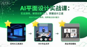 AI平面设计实战课，实战演练，解锁创意之门，掌握设计之道-网创项目总站
