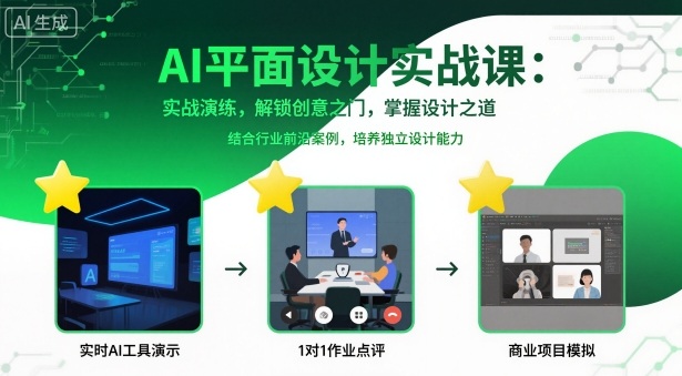 AI平面设计实战课，实战演练，解锁创意之门，掌握设计之道-网创项目总站