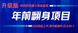 项目讲解年入百万：小白轻松上手，纯手机操作.日入2k+-网创项目总站