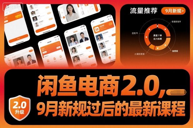 闲鱼电商2.0，9月新规过后的最新课程-网创项目总站