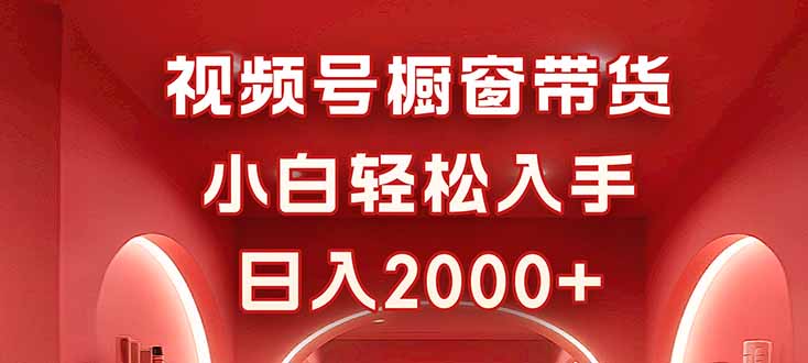视频号橱窗带货，小白轻松入手，日入2000+-网创项目总站