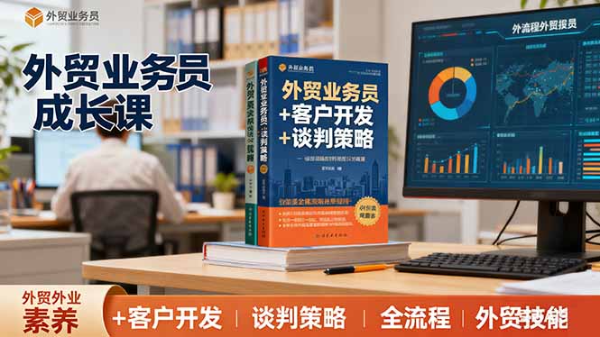 外贸业务员成长课：职业素养+客户开发+谈判策略、掌握全流程外贸技能-网创项目总站