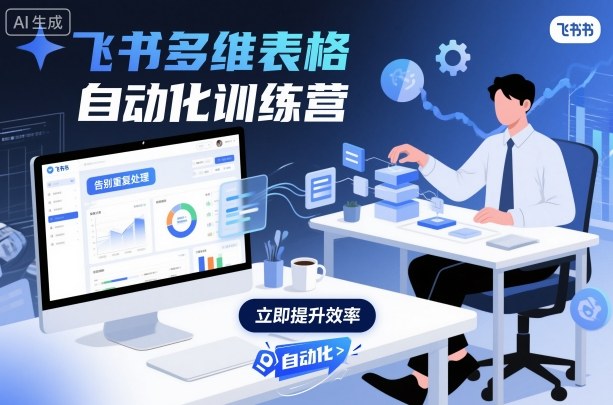 飞书多维表格自动化训练营，手把手教你告别重复处理，用多维表格开启高效办公新模式-网创项目总站
