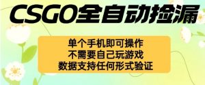 自动挂G捡漏，不用自己挂G不用玩游戏，一个手机即可操作，新手小白轻松月入1W+【揭秘】-网创项目总站