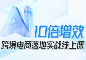 跨境电商10倍增效，跨境电商AI落地实战线上课-网创项目总站