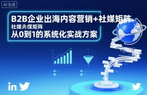 B2B企业出海内容营销+社媒矩阵，从0到1的系统化实战方案-网创项目总站