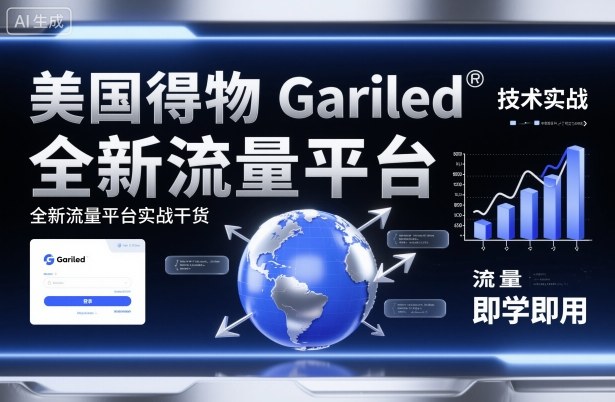 美国得物Gariled技术实战，全新流量平台实战干货，即学即用-网创项目总站