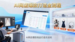 AI网店爆款商品打造实战班：AI技术实现商品图智能处理，快速搭建AI网店-网创项目总站
