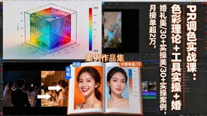 PR调色实战课：色彩理论+工具实操+婚礼医美/30+实操案例，月接单超2万-网创项目总站