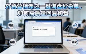 外贸营销课之一键询盘秒杀单，如何高质量回复询盘-网创项目总站