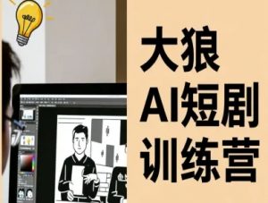大狼AI短剧训练营-短剧课程(更新中)-网创项目总站