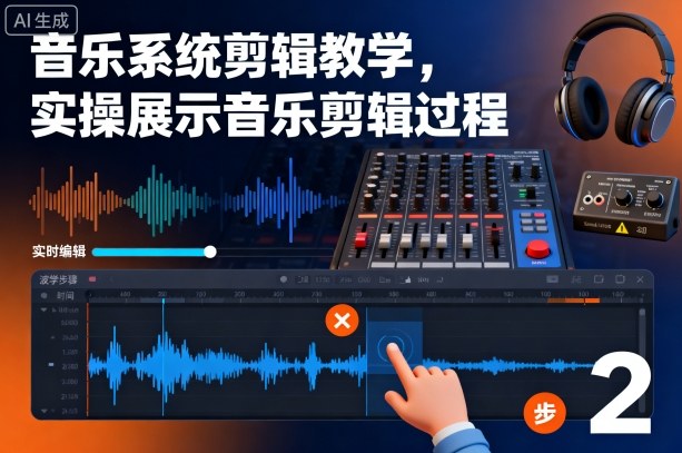 音乐系统剪辑教学，实操展示音乐剪辑过程-网创项目总站