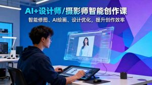 AI+设计师/摄影师智能创作课：智能修图、AI绘画、设计优化，提升创作效率-网创项目总站