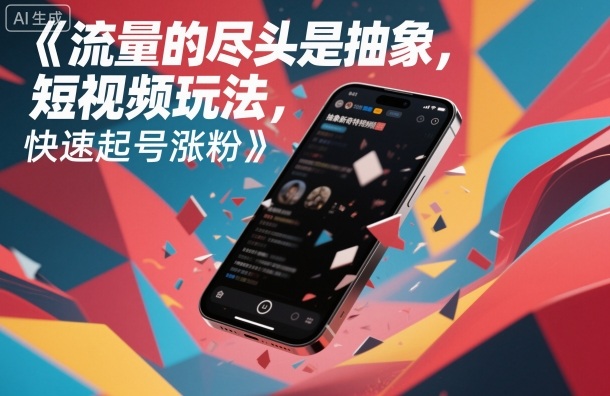 流量的尽头是抽象，抽象新奇特短视频玩法，快速起号涨粉-网创项目总站
