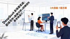 DeepSeek全场景实战：职场写作+数据分析+自媒体创作，新手快速月入过万-网创项目总站