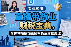 直播带货业财税宝典，帮你彻底搞懂直播带货及财税处理-网创项目总站