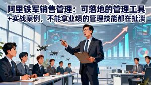 阿里铁军销售管理：可落地的管理工具+实战案例，不能拿业绩的管理都在扯淡-网创项目总站