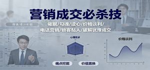 营销成交必杀技：催眠/勾魂/读心/价格谈判/电话营销/锁客黏人/破解犹豫成交-网创项目总站