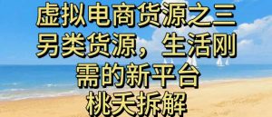 虚拟电商之三另类的货源，生活刚需的新平台-网创项目总站